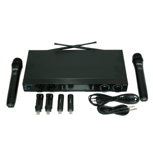 Двоен UHF микрофон SHERMAN MIC320 с литиево-йонни батерии