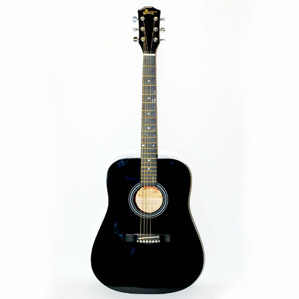 Акустична китара AF229 - 4/4 - черна с метални струни